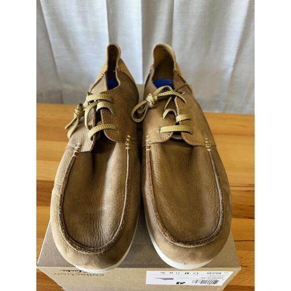 CLARKS SHACRELITE LOW TOP MEN'S SHOES COLOR DARK SAND NUBUCK SIZE 12 - Picture 1 of 9